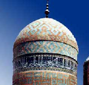 The Allah Allah dome part of the Sheikh Safi Mausoleum in Ardabil
