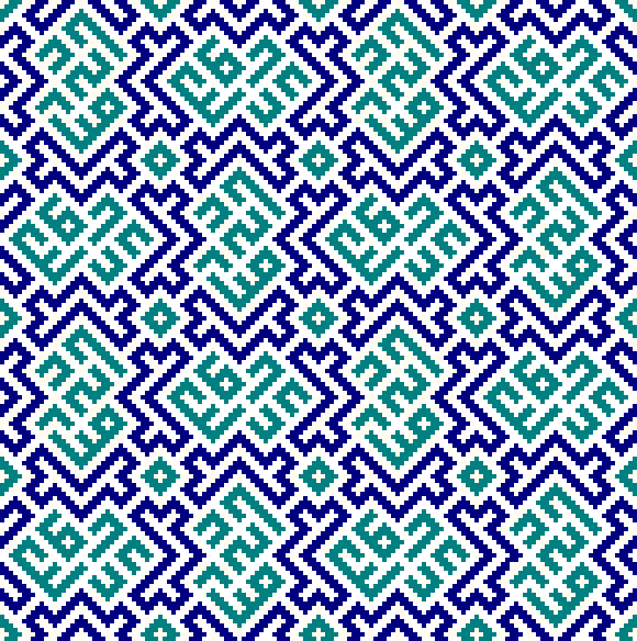 Pattern from the Aq Saray palace, Shahr-i Sabz
